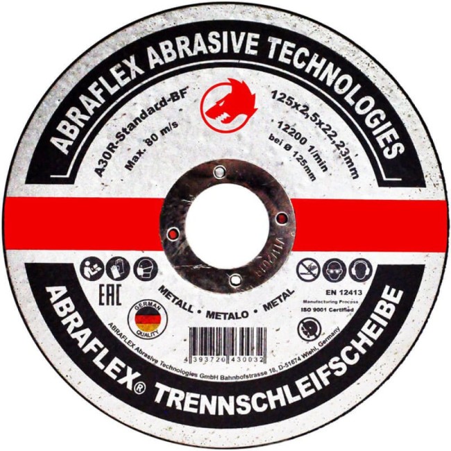 Круг отрезной по металлу Abraflex А125252223