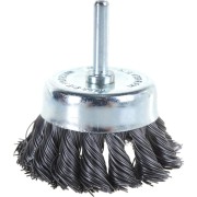 Стальная витая чашеобразная кордщетка для дрели Rockforce RF-BCR125(29066)