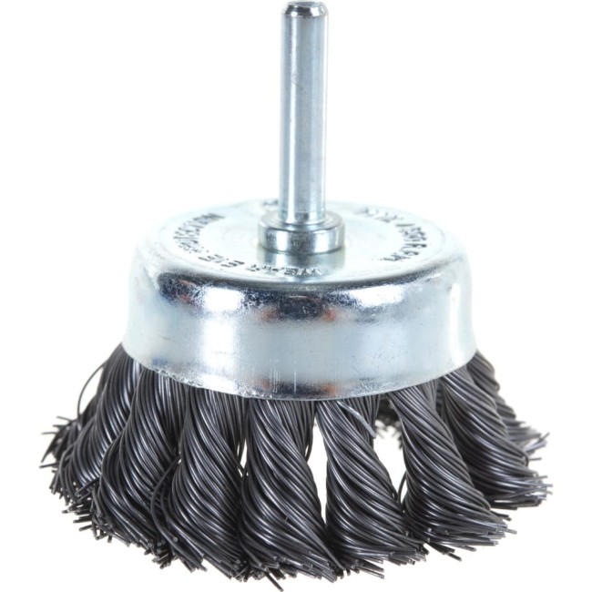 Стальная витая чашеобразная кордщетка для дрели Rockforce RF-BCR125(29066)
