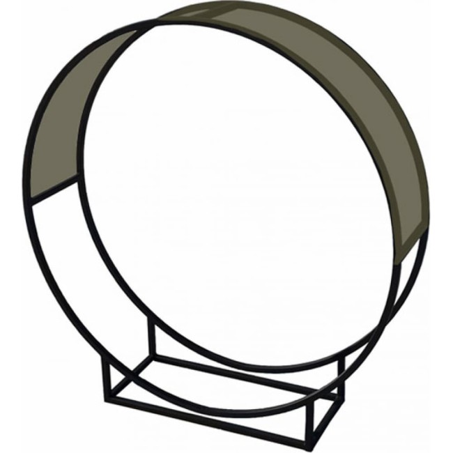 Круглая металлическая цельносварная дровница УЛИЧНЫЕ ЛЕСТНИЦЫ UL-DRV-KRPK-80