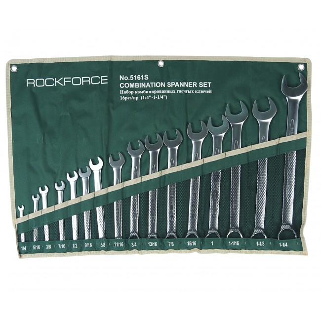 Набор комбинированных дюймовых ключей Rockforce RF-5161S