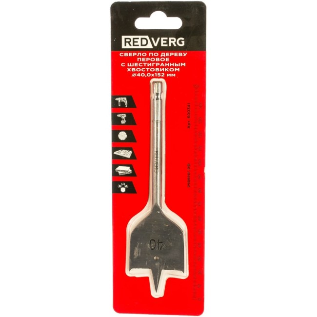 Перовое сверло по дереву REDVERG 600341 6621154