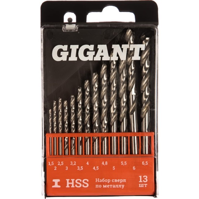 Набор сверл по металлу Gigant G-11122 Набор сверл по металлу Gigant G-11122