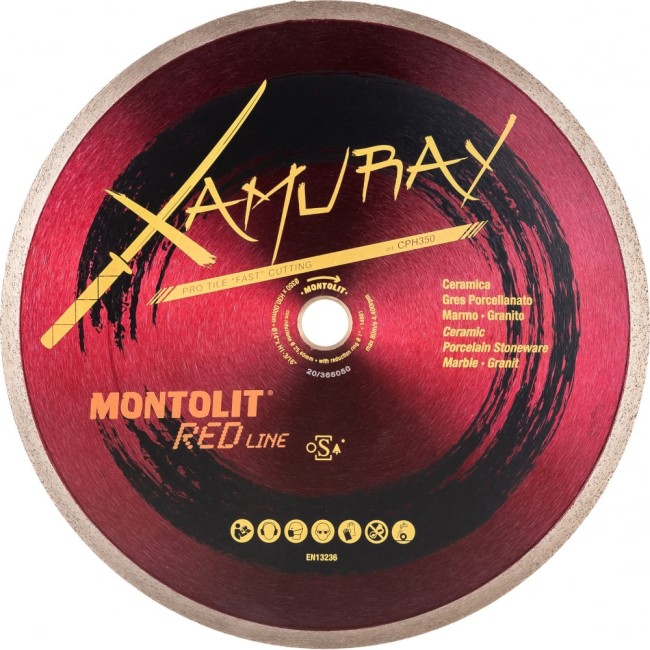 Алмазный диск для керамогранита, мрамора, гранита, керамики MONTOLIT XAMURAY CPH350 Алмазный диск для керамогранита, мрамора, гранита, керамики MONTOLIT XAMURAY CPH350
