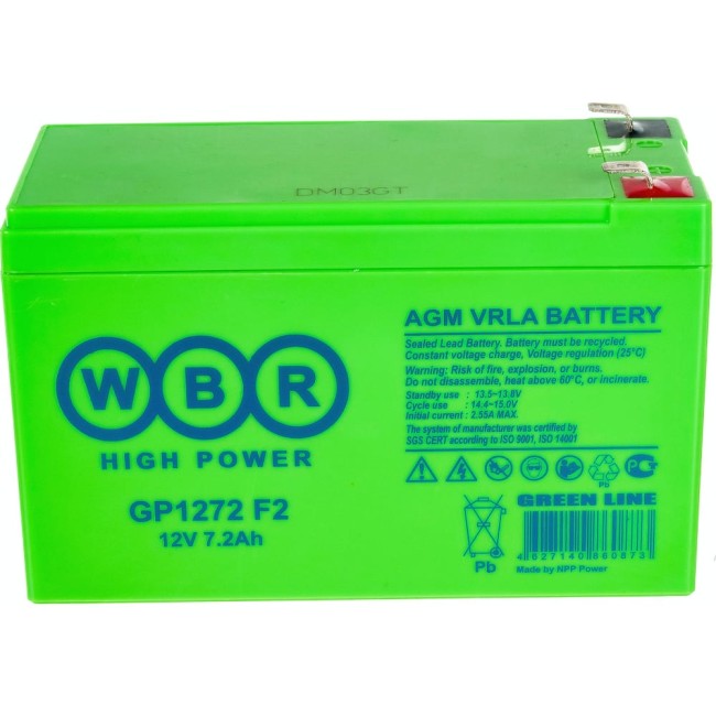 Аккумулятор для ИБП WBR GP1272 GP1272F2WBR