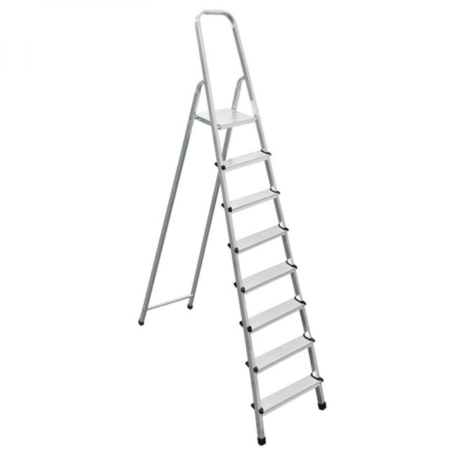 Восьмиступенчатая алюминиевая стремянка Biber 98008 тов-071392