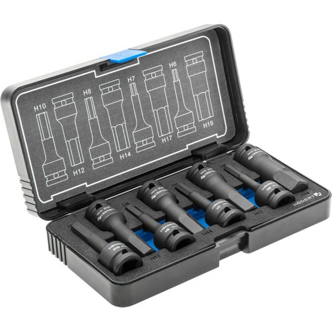 Набор торцевых ударных головок HOEGERT TECHNIK HT6R004