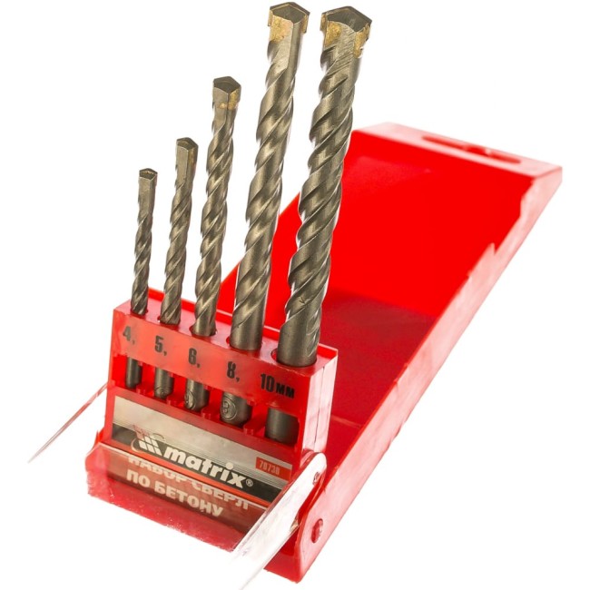 Набор сверл по бетону MATRIX 70730