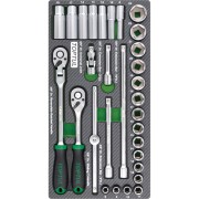 Набор головок и аксессуаров TOPTUL GEA3005