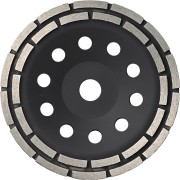 Зачистная двухрядная алмазная чашка KROTEC 3801024