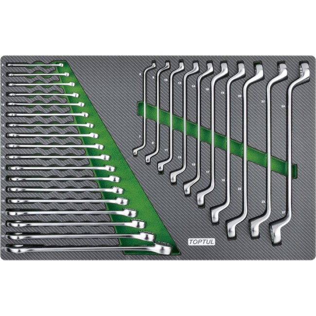 Комбинированных и накидных набор ключей TOPTUL GED2813