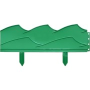 Садовый бордюр ПОЛИМЕРСАД Волна ПС-Б07-зел