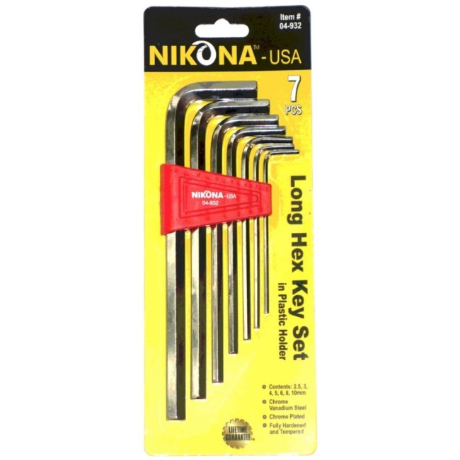 Набор шестигранных ключей NIKONA 04-932