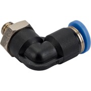 Цанговый угловой фитинг для трубки диаметром 4 мм SHPI PL 04-M6 Цанговый угловой фитинг для трубки диаметром 4 мм SHPI PL 04-M6