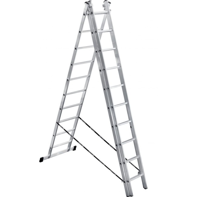 Алюминиевая трехсекционная лестница Perilla 411310