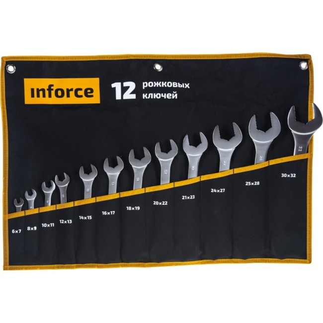 Набор рожковых ключей Inforce 06-05-44 Набор рожковых ключей Inforce 06-05-44