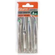 Набор пинцетов для точных работ Sturm 1075-02-4 Набор пинцетов для точных работ Sturm 1075-02-4