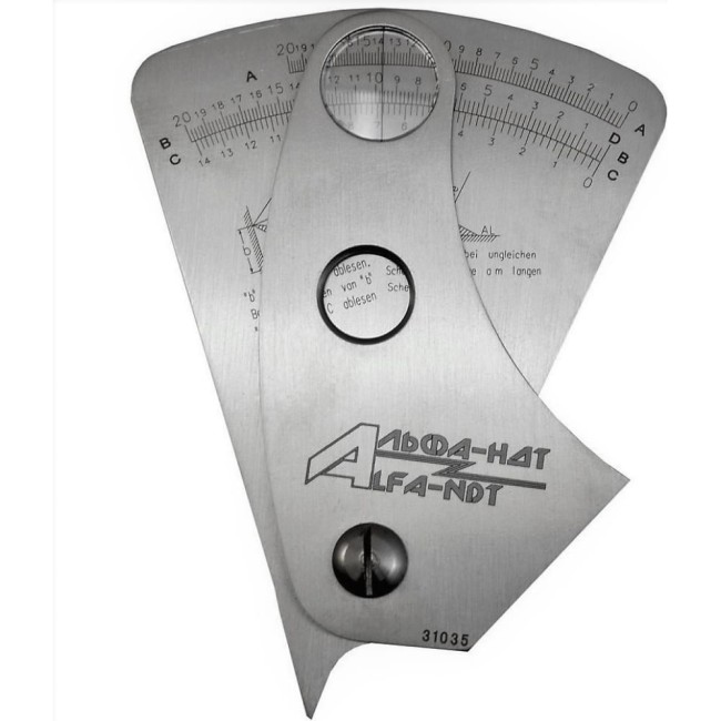 Универсальный калибр для сварных швов АЛЬФА-НДТ WG 9 00-00001899