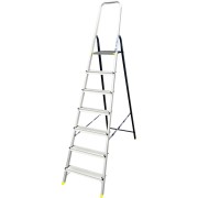 Усиленная комбинированная алюминиевая стремянка Алюмет АМS7807 Усиленная комбинированная алюминиевая стремянка Алюмет АМS7807