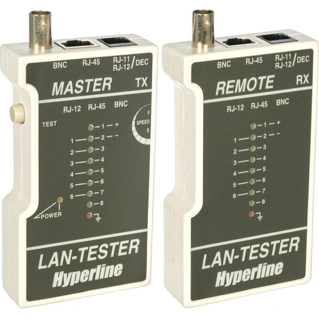 Тестер для витой пары, коаксиала, телефона Hyperline LT-100 HL-NCT1 16382