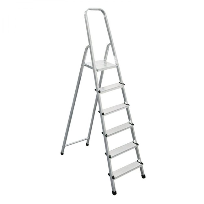 Шестиступенчатая алюминиевая стремянка Biber 98006 тов-071390