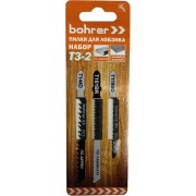 Набор пилок для лобзика дерево/ламинат/пластик Bohrer 37910302