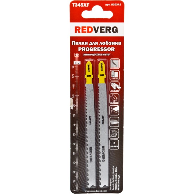 Универсальная пилка для лобзика REDVERG T345XF 820341 6623563