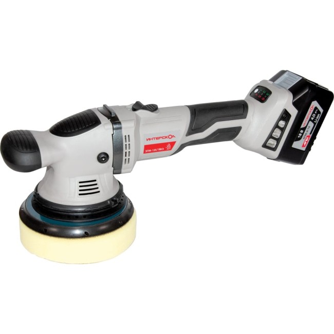 Бесщеточная аккумуляторная эксцентриковая шлифмашина Интерскол ЭПМ-125/18ВЭ 690.1.0.70 Бесщеточная аккумуляторная эксцентриковая шлифмашина Интерскол ЭПМ-125/18ВЭ 690.1.0.70