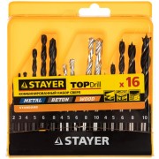 Набор сверл STAYER STANDARD 29720-H16