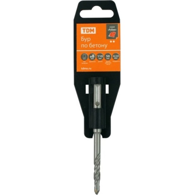 Бур sds-plus по бетону TDM Рубин SQ1094-0104