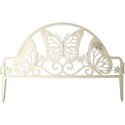 Садовое ограждение ПОЛИМЕРСАД Забор декоративный №11 Бабочка ПС-ЗД11-бел