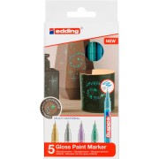 Набор лаковых глянцевых маркеров EDDING 780 E-780#5S#SPECIAL