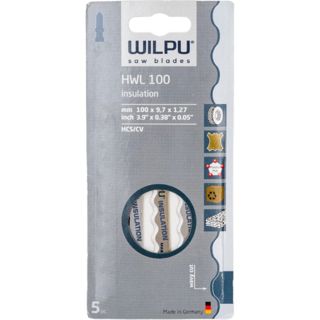 Пилка для мягкой резины, кожи, изоляц.материала до 50мм WILPU 285000005