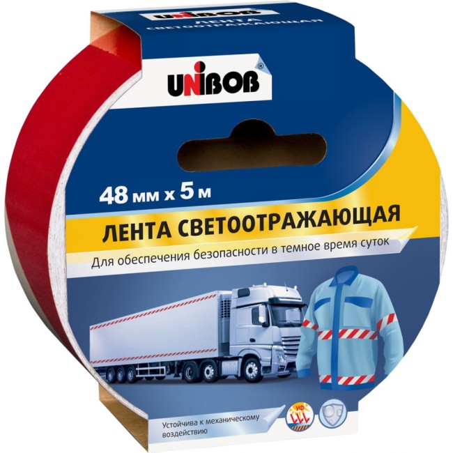 Разметочная светоотражающая клейкая лента Unibob 214946