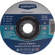 Диск отрезной по нержавейке DRONCO Superior AS46T INOX 1121250100 Диск отрезной по нержавейке DRONCO Superior AS46T INOX 1121250100