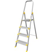Профессиональная алюминиевая анодированная стремянка Алюмет АS704 Профессиональная алюминиевая анодированная стремянка Алюмет АS704