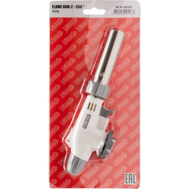 Паяльная горелка для газового баллончика FLAME GUN-2-360 KRASS тип КТ-833 2681005