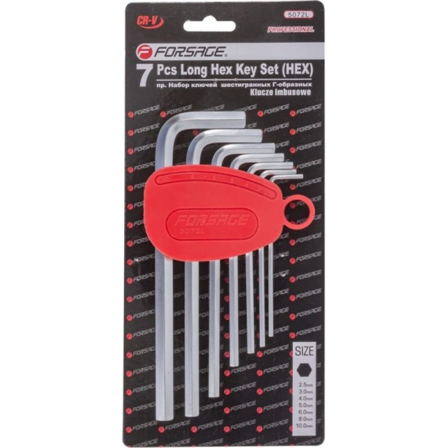 Набор Г-образных ключей Forsage F-5072L(6498)