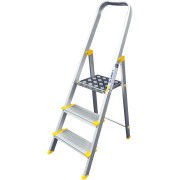 Профессиональная алюминиевая анодированная стремянка Алюмет АS703 Профессиональная алюминиевая анодированная стремянка Алюмет АS703