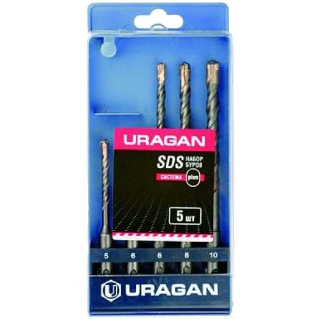 Буры sds-plus по бетону Uragan 901-25554-H5