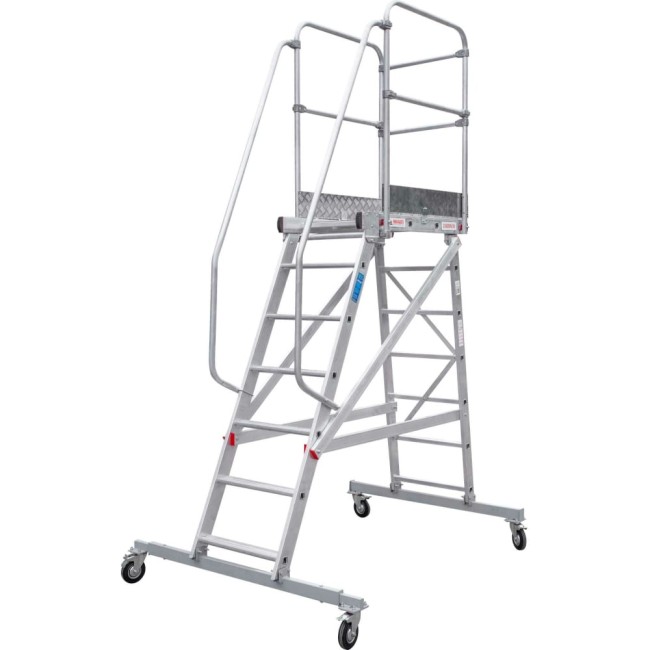 Передвижная односторонняя лестница-подмости Новая Высота NV 5510 5510107