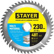 Пильный диск по алюминию STAYER Multi Material 3685-230-32-48 Пильный диск по алюминию STAYER Multi Material 3685-230-32-48