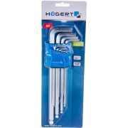 Набор шестигранных Г-образных ключей HOEGERT TECHNIK HT1W826