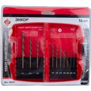 Набор сверл по металлу Энкор 25210 Набор сверл по металлу Энкор 25210
