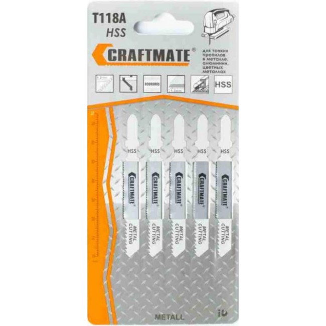Пилка по листовому металлу для лобзика NOVOCRAFT T 118 A T118AHSS