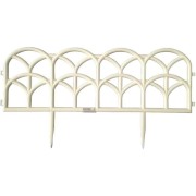 Садовое ограждение ПОЛИМЕРСАД Забор декоративный №10 ПС-ЗД10-бел