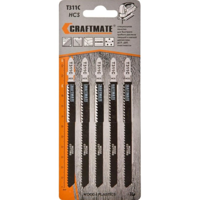 Длинная пилка по дереву для лобзика NOVOCRAFT T 311 C T311CHCS