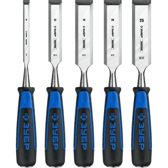 Набор стамесок-долот ЗУБР Ударник 18097-H5