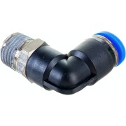 Цанговый угловой фитинг для трубки диаметром 8 мм SHPI PL 08-R02 Цанговый угловой фитинг для трубки диаметром 8 мм SHPI PL 08-R02