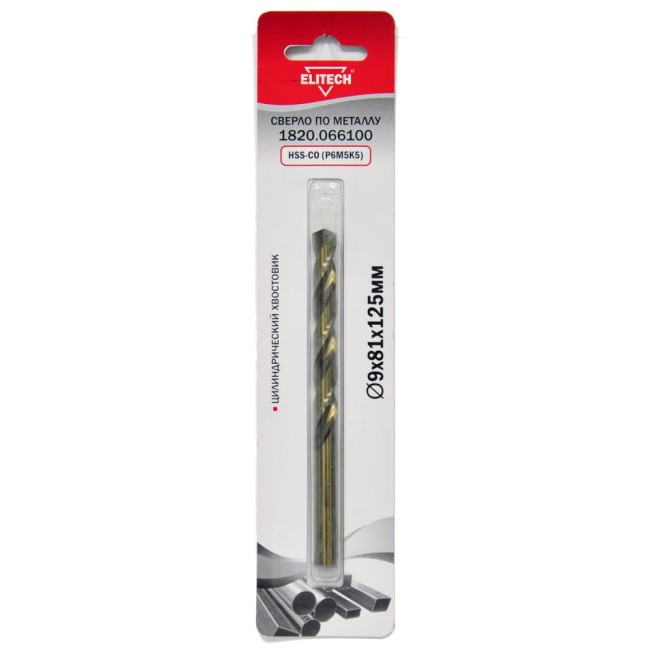 Сверло для металла Elitech 1820.066100